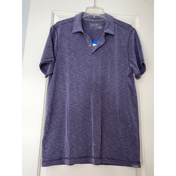 Eddie BAUER PURPLE POLO SHIRT - SIZE L - Picture 2 of 3